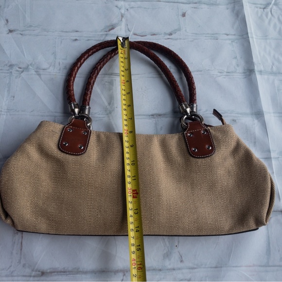 FOSSIL Shoulder Bag Purse with Woven Leather Straps - Picture 16 of 16